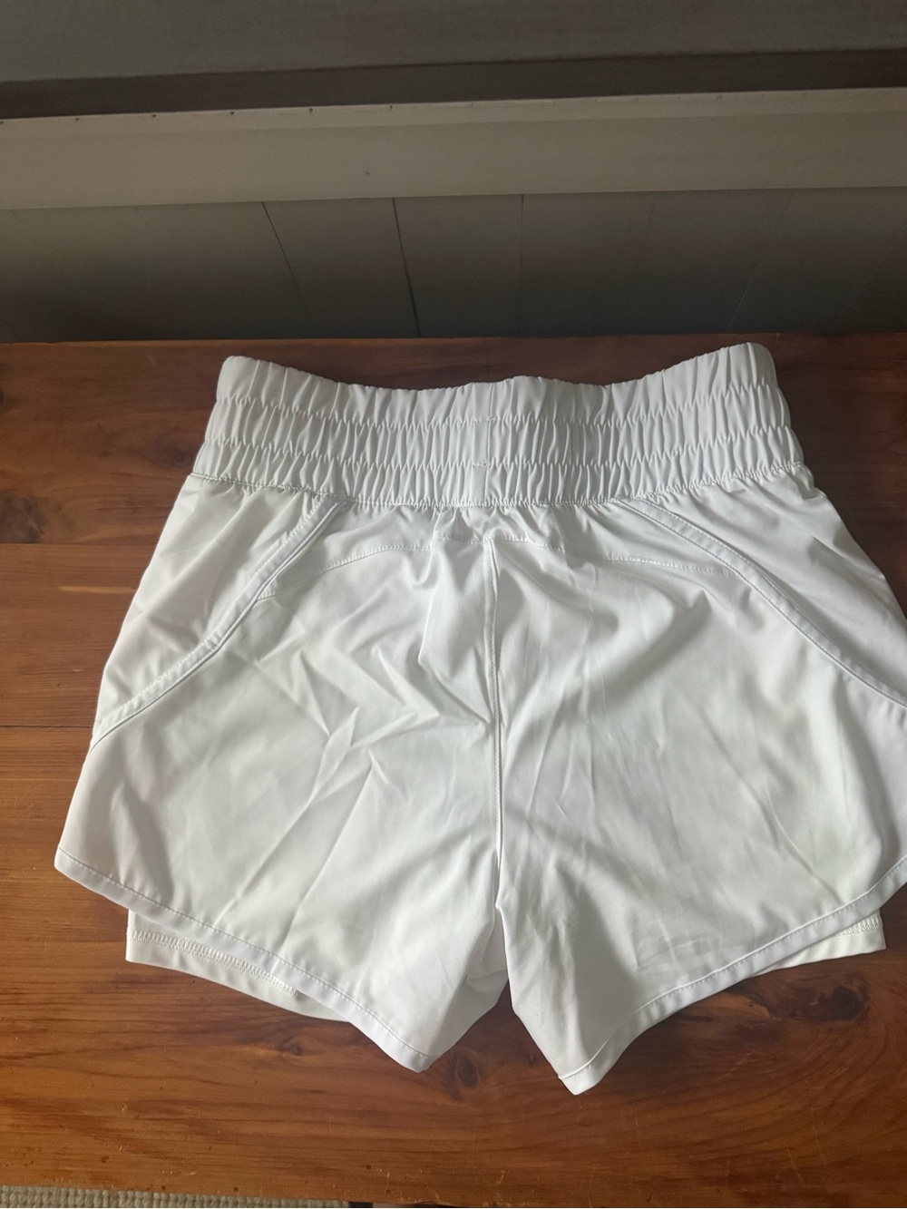 Avia White Women’s Athletic Elastic-Waist Shorts